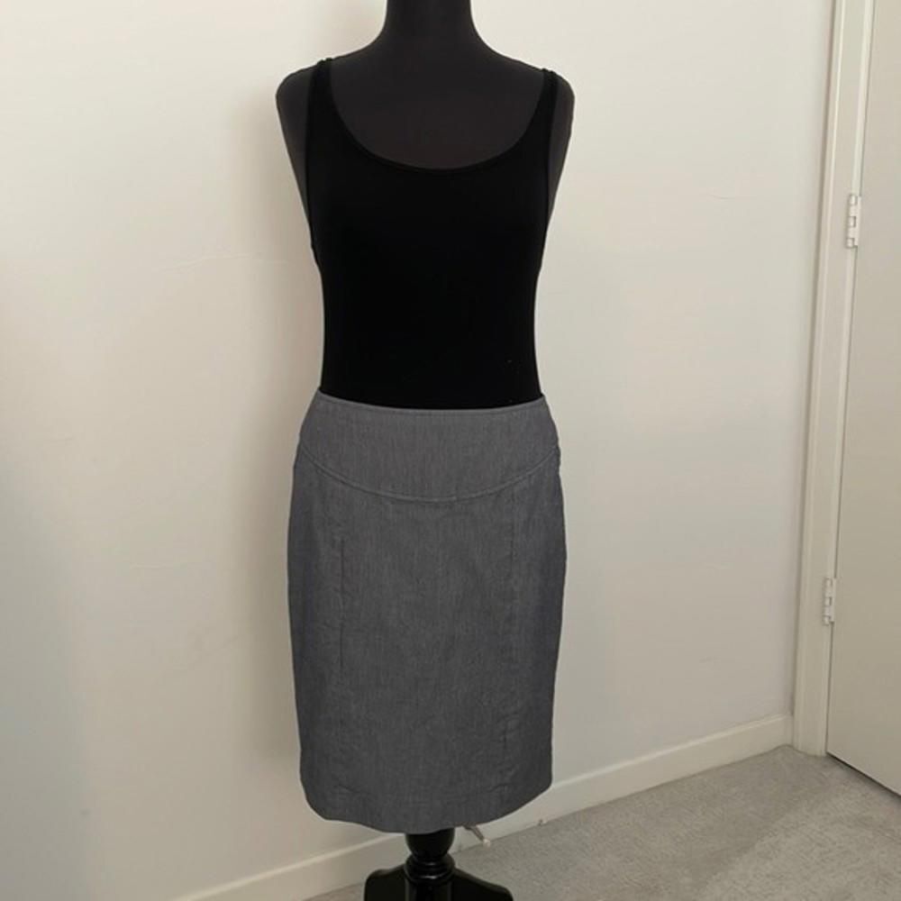 Blue pinstriped Banana Republic pencil skirt SZ 8